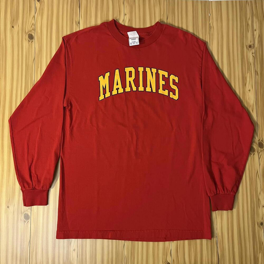 2000s 00s Marines Block Letters Spellout Graphic Tee